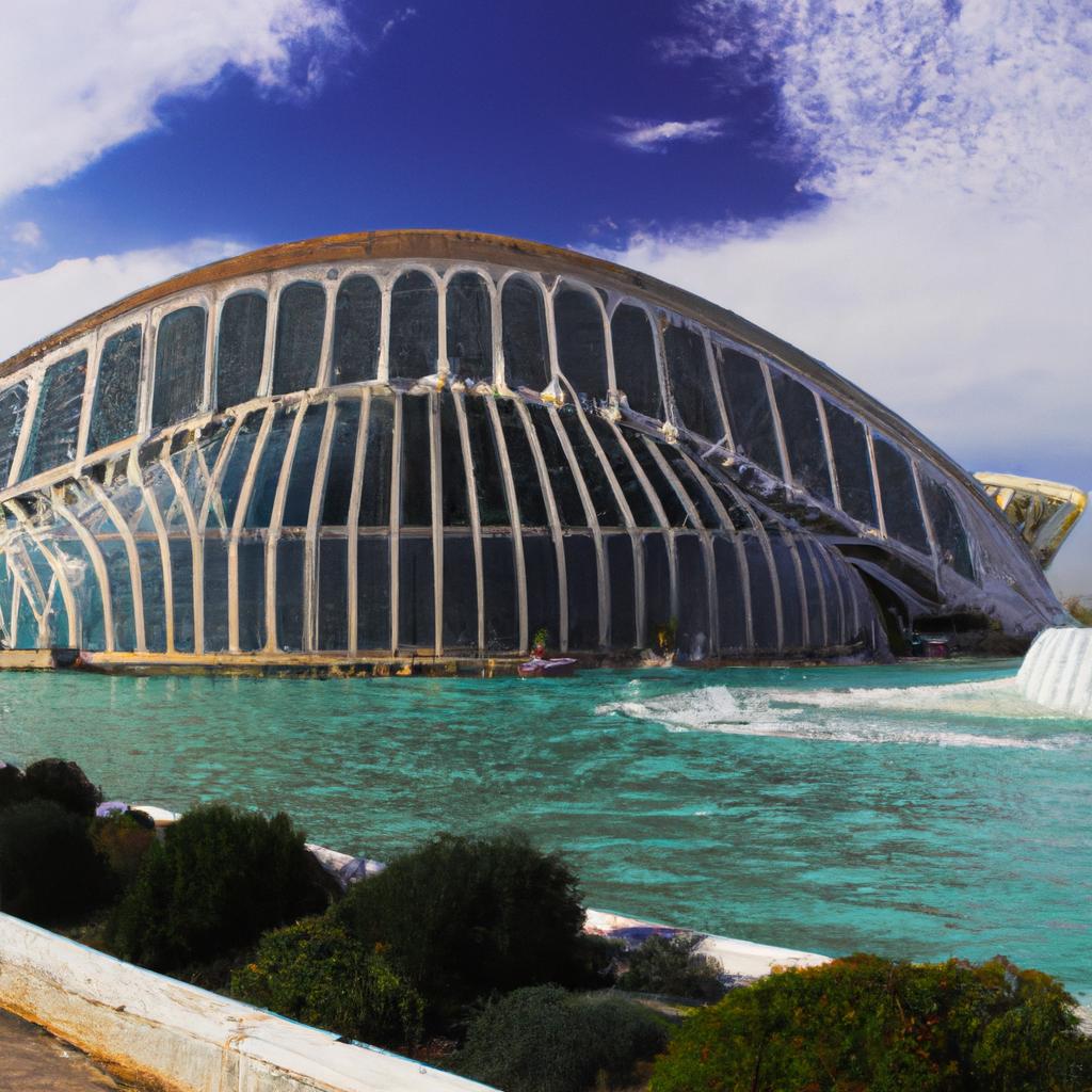 L'Oceanografic in Valencia is the largest aquarium in Europe, featuring a wide variety of marine species.