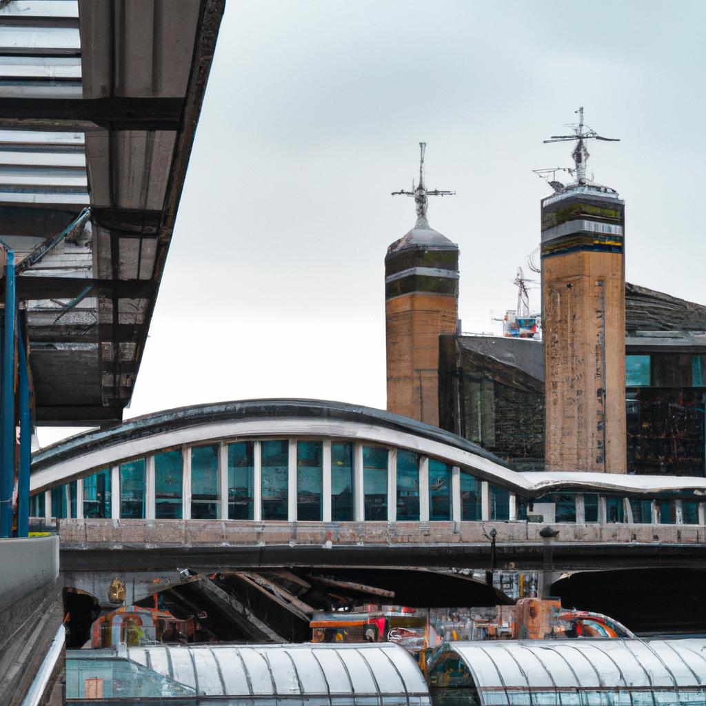 London Bridge station with the bridge in the background