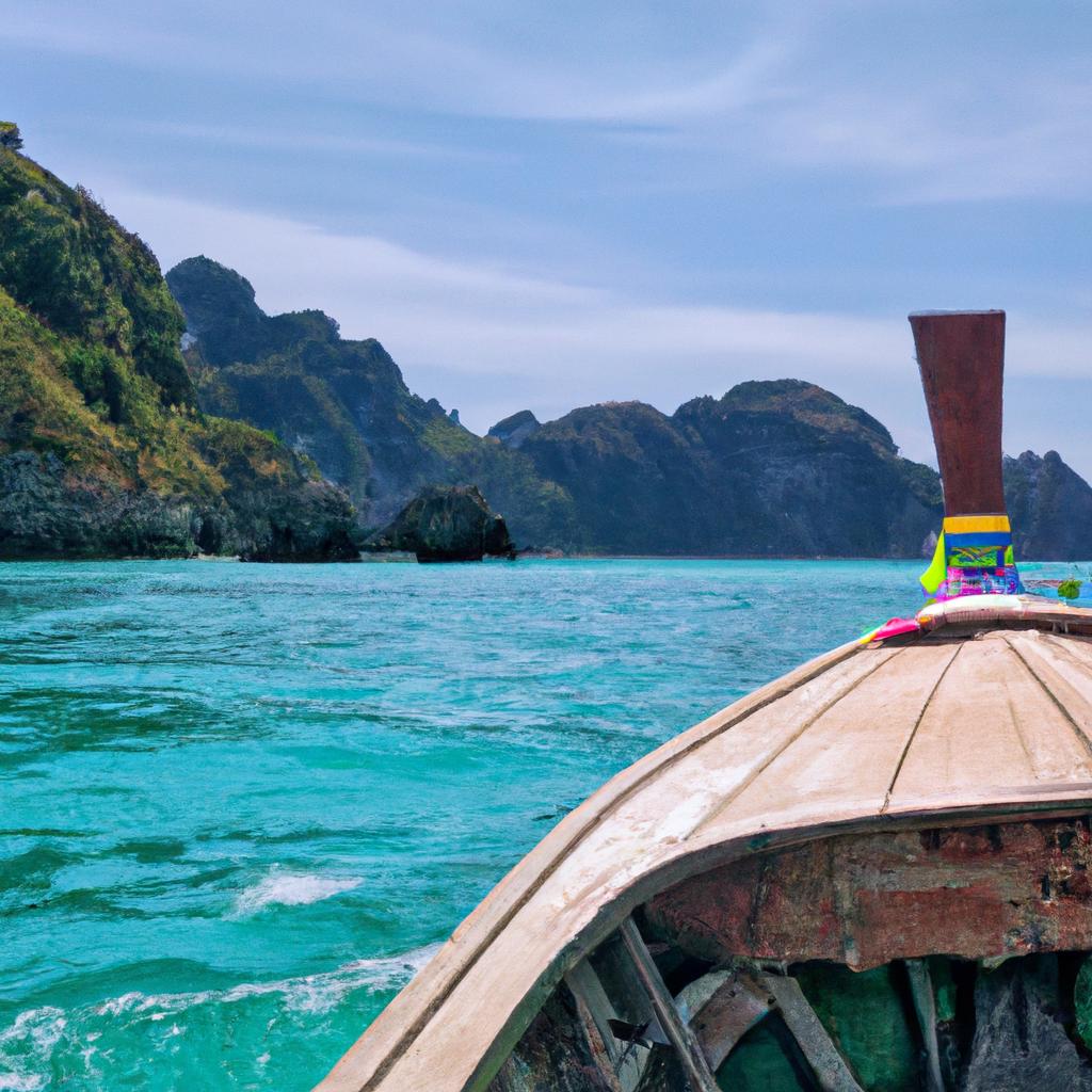 Exploring the beautiful islands of Phi Phi by boat