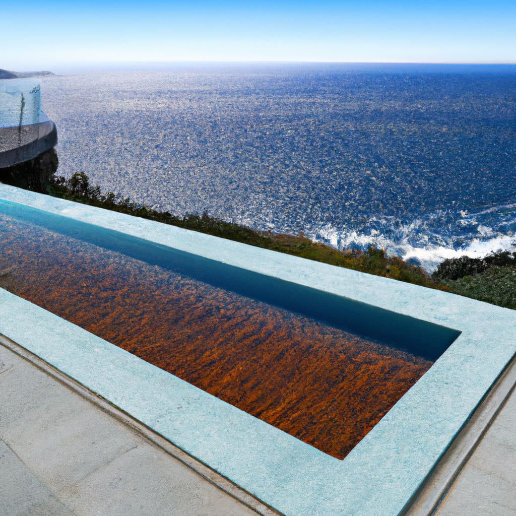 Take in the breathtaking view of the Pacific Ocean while lounging by this stunning infinity pool in Chile.