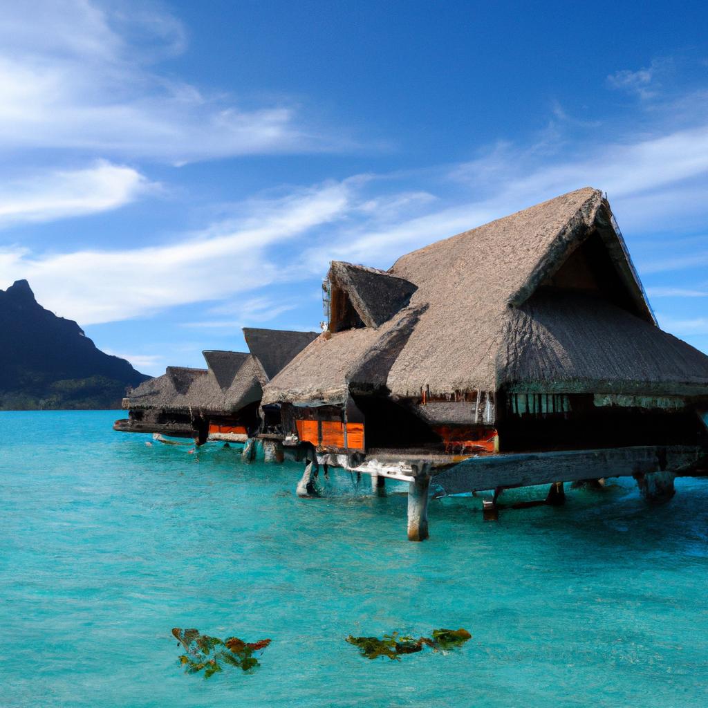 Indulging in the ultimate relaxation and luxury with an overwater bungalow in Bora Bora, French Polynesia