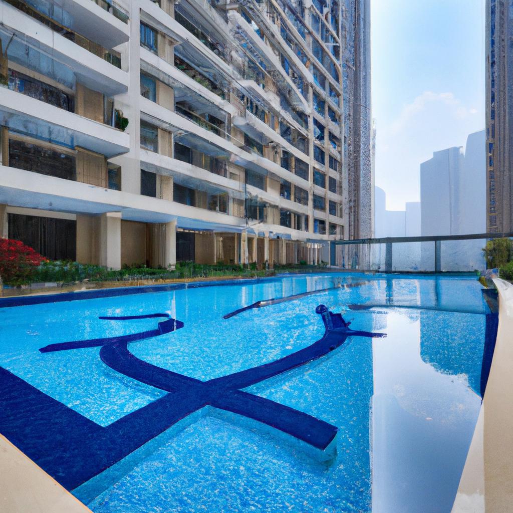 This luxurious residential pool boasts state-of-the-art technology and features that will leave you in awe.