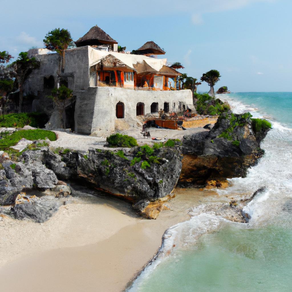 Relax in style at this luxurious beachfront hotel in Tulum
