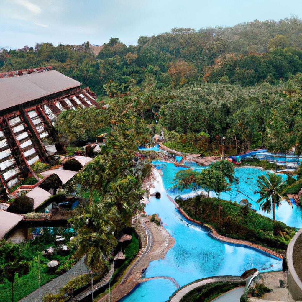 Relax in the serene and tranquil atmosphere of this luxurious hotel's natural lagoon-inspired pool.