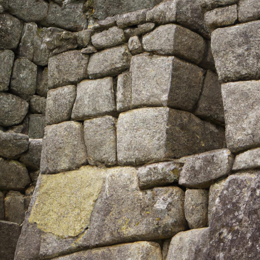 Admiring the intricate stonework of Machu Picchu up close