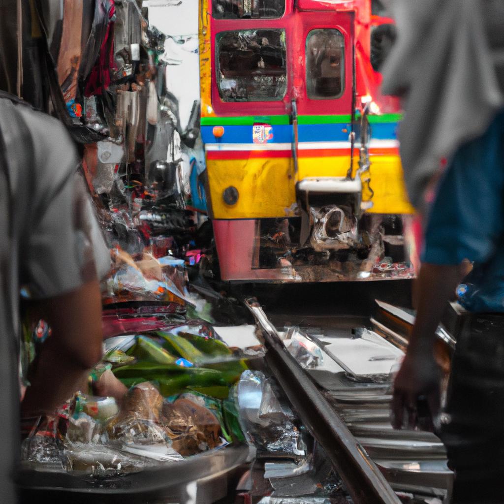 The Maeklong Railway Market is always bustling with activity and energy.