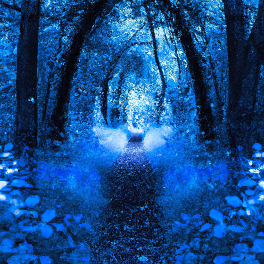 Magical Blue Forest
