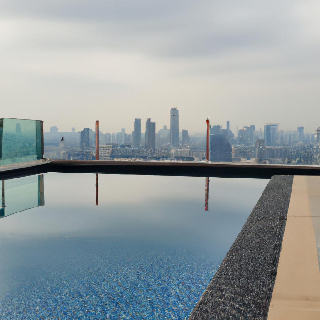 Marina Bay Sands rooftop infinity pool in Singapore