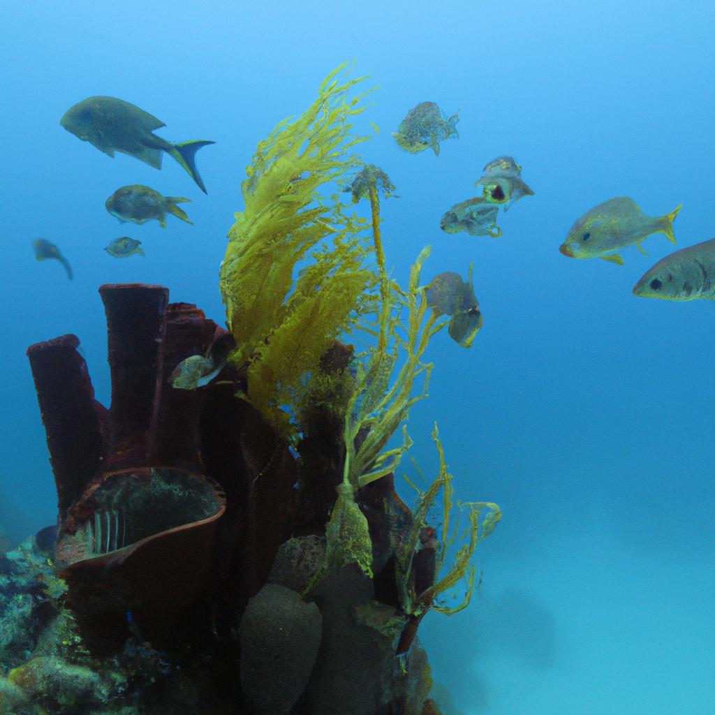 Colorful marine species at the Great Blue Hole