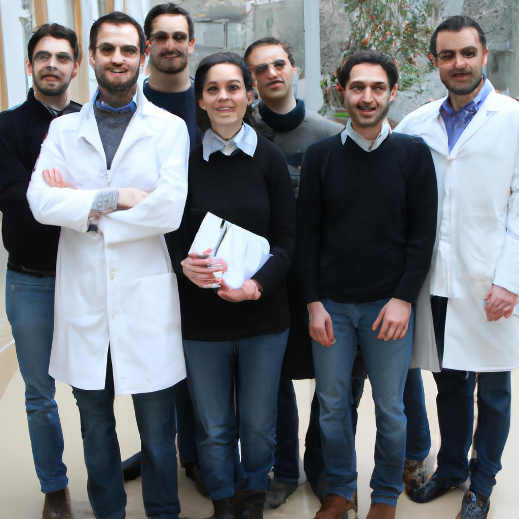 Maxime Qavtaradze among colleagues and peers in his field
