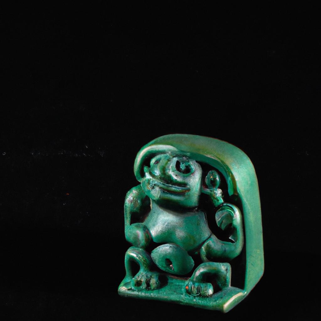 Ancient Mayan artifacts made from jade de Guatemala