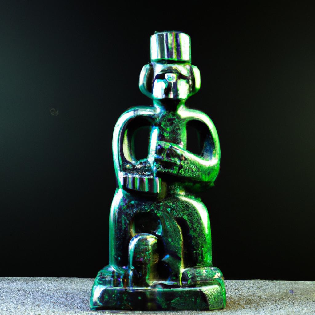 This Mayan statue, made out of Guatemala Jade, is a beautiful representation of the importance of the stone in Mayan culture.