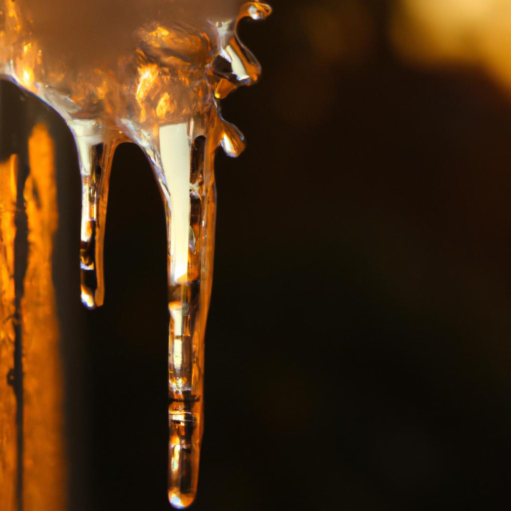 Stalactite ice formations are delicate and can quickly melt away in warmer temperatures.