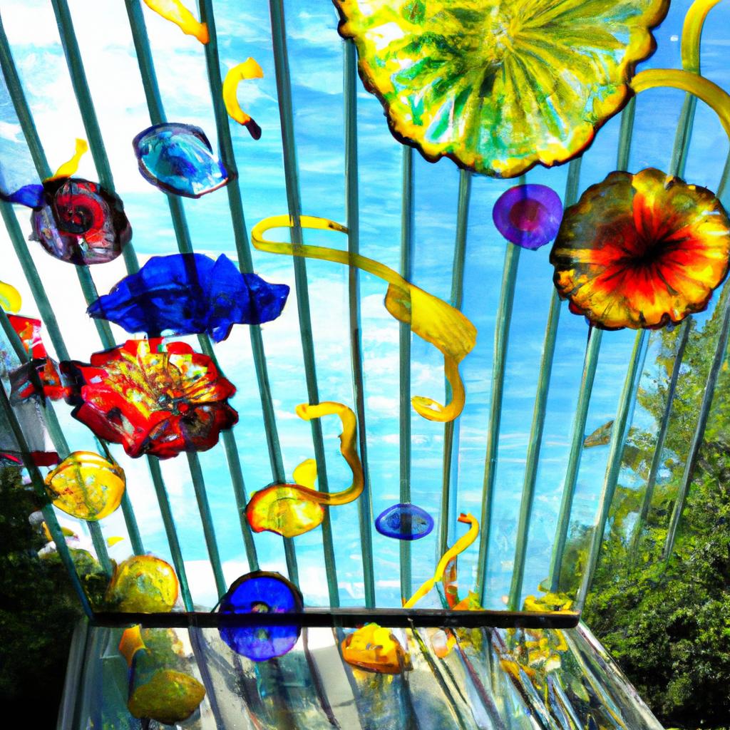 The mesmerizing glass ceiling of The Glass Garden Seattle