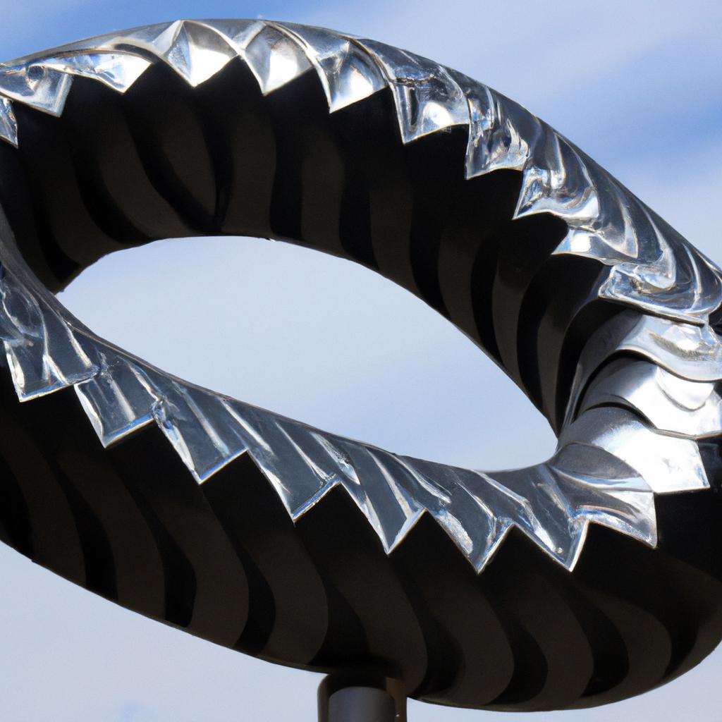 This contemporary metal snake sculpture would fit perfectly in any modern home