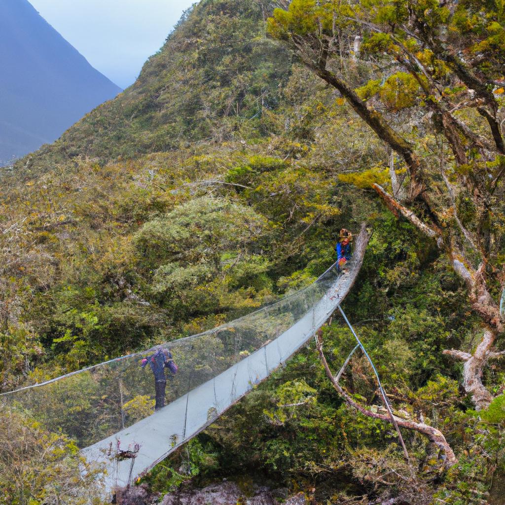Adventurous hikers exploring Milford Track's stunning natural landscapes