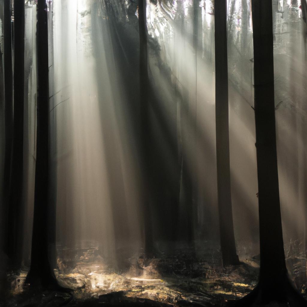 The misty mornings in the Belgian forest create a magical and mystical atmosphere.