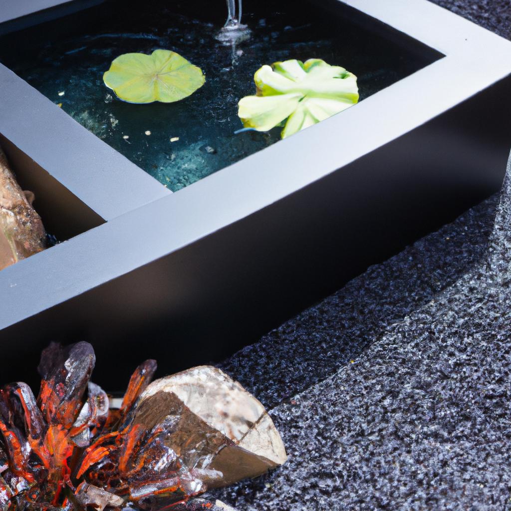 Add a touch of sophistication to your garden with a modern pond