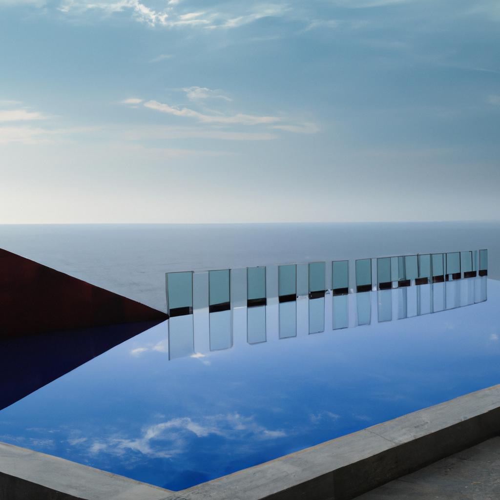Experience the ultimate in luxury and relaxation at this modern hotel with an incredible infinity pool.