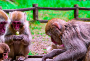 Monkey Park In Japan