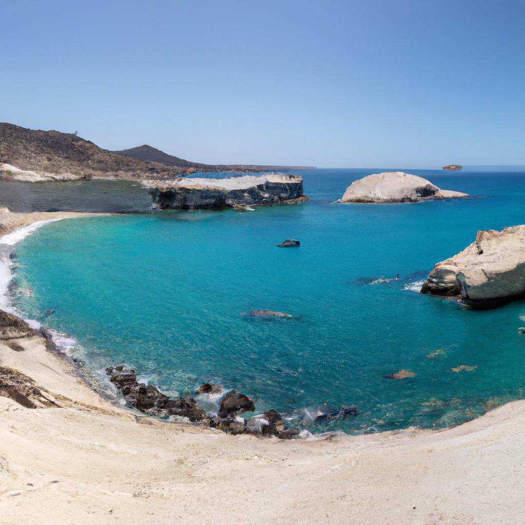 Moon Beach Milos Greece