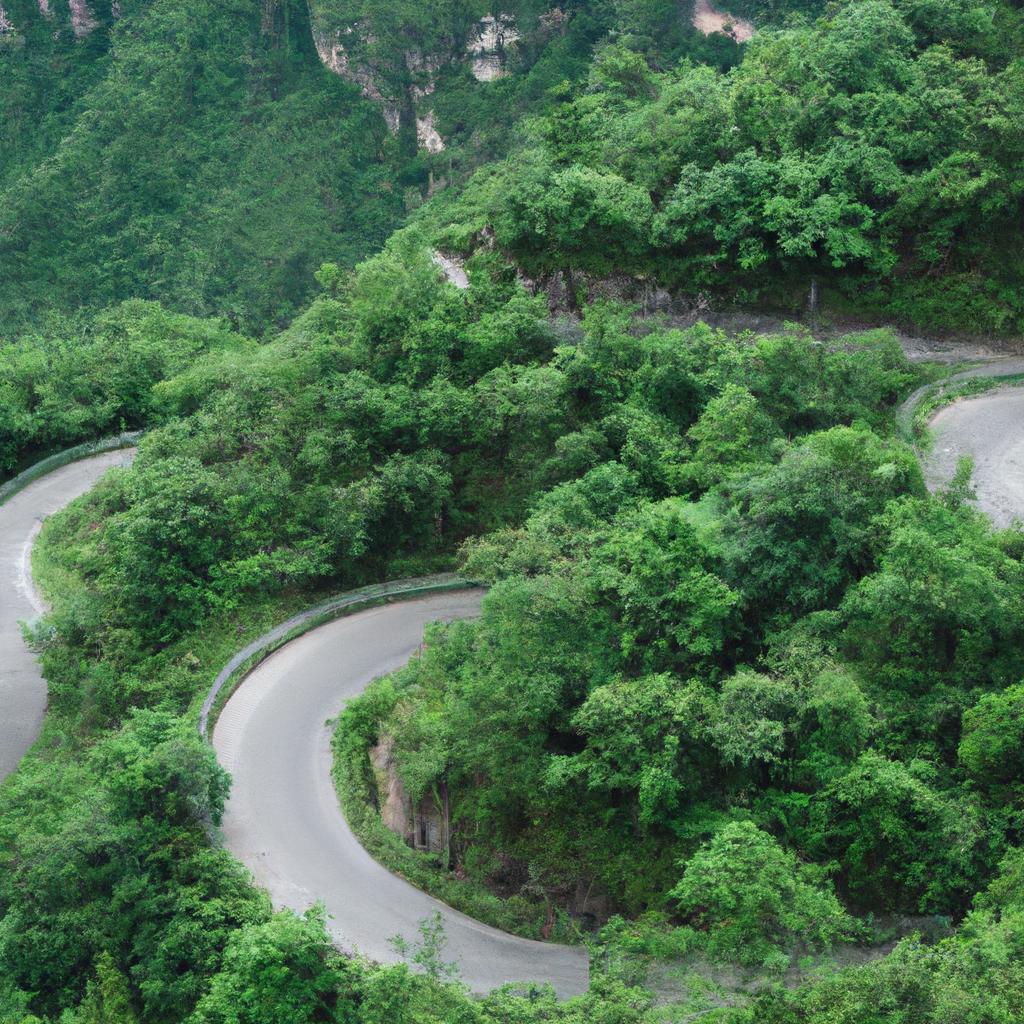 Mountain Road In China