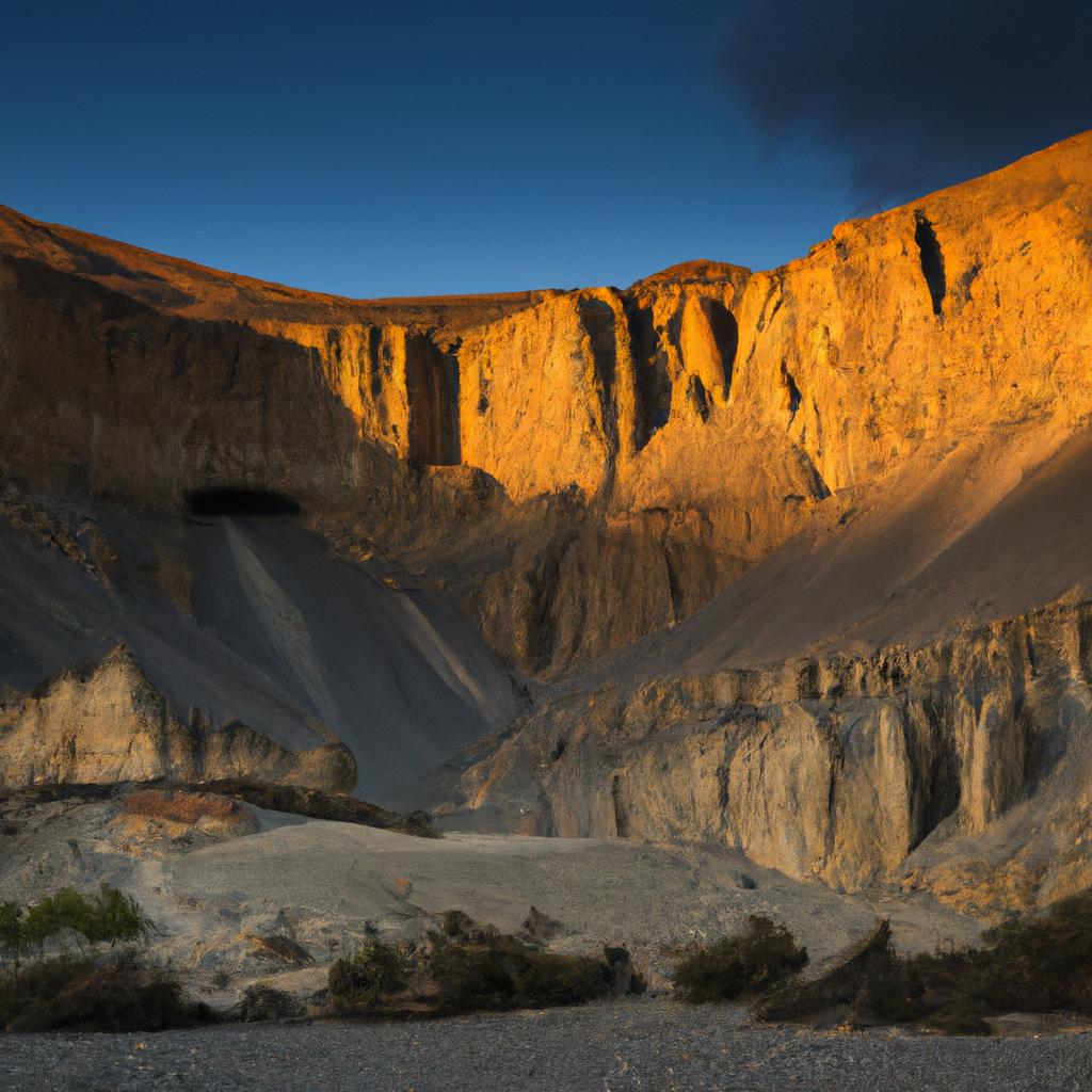 The Mustang Nepal Caves look stunning during sunset.