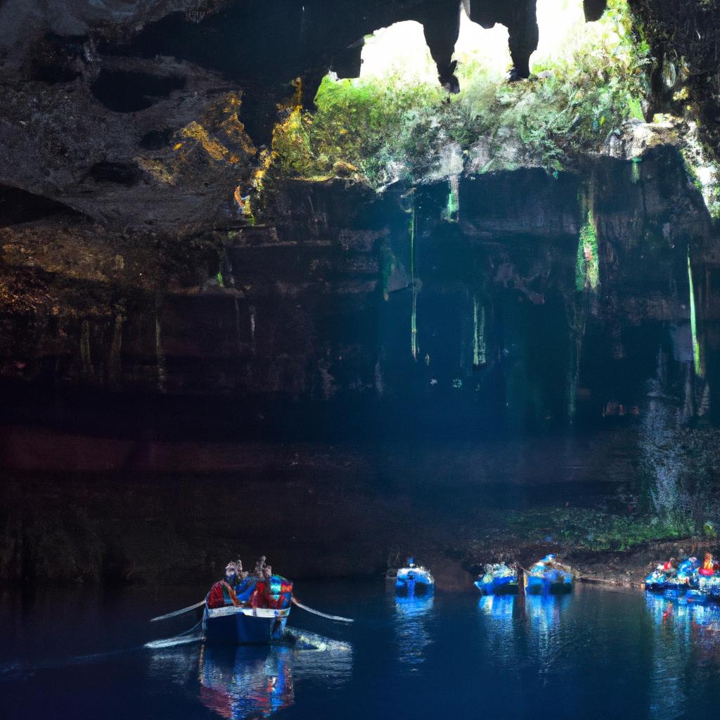 Discover the hidden treasures of Melissani Lake's underground cave