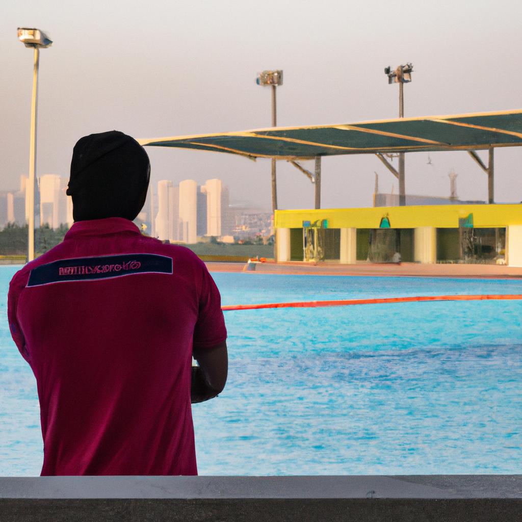 Lifeguards ensure safety for all swimmers at Nad Al Sheba Dubai Pool