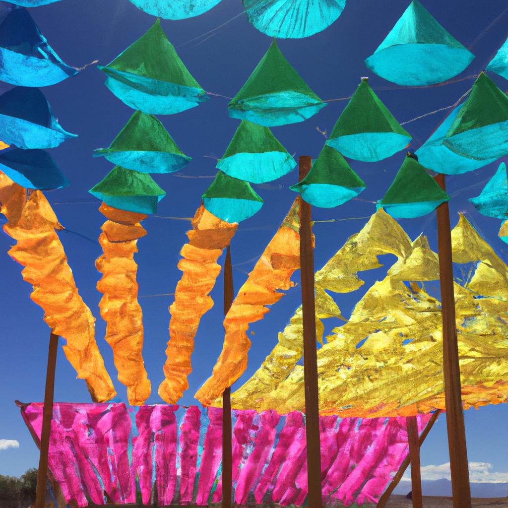 Art installations like this one add to the unique atmosphere of Nevada festivals.