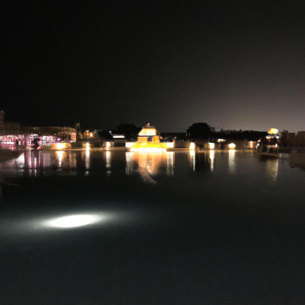 Experience the mesmerizing night view of the biggest pool on earth