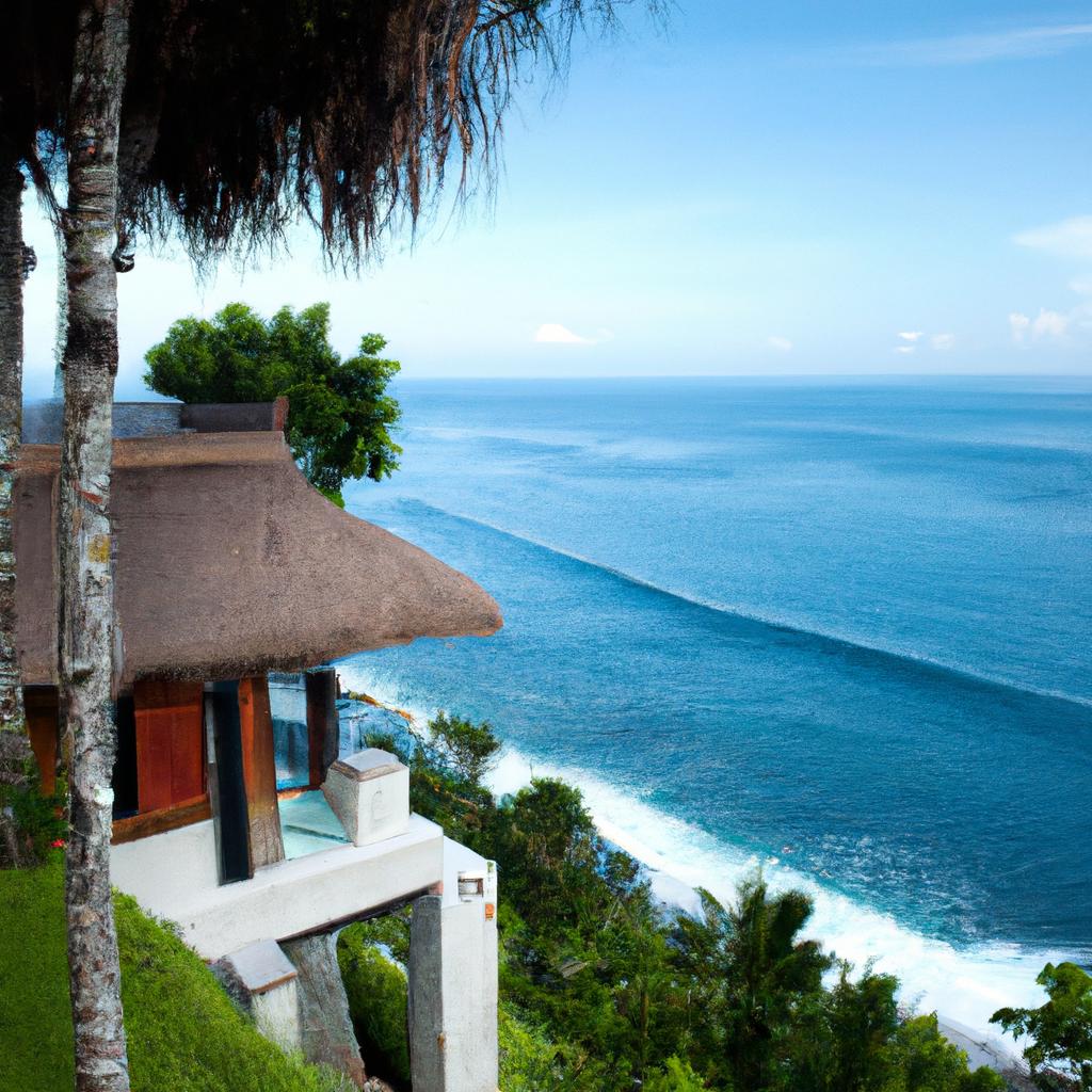 Wake up to the sound of waves crashing and enjoy a breathtaking view of the ocean from your no-tel villa.
