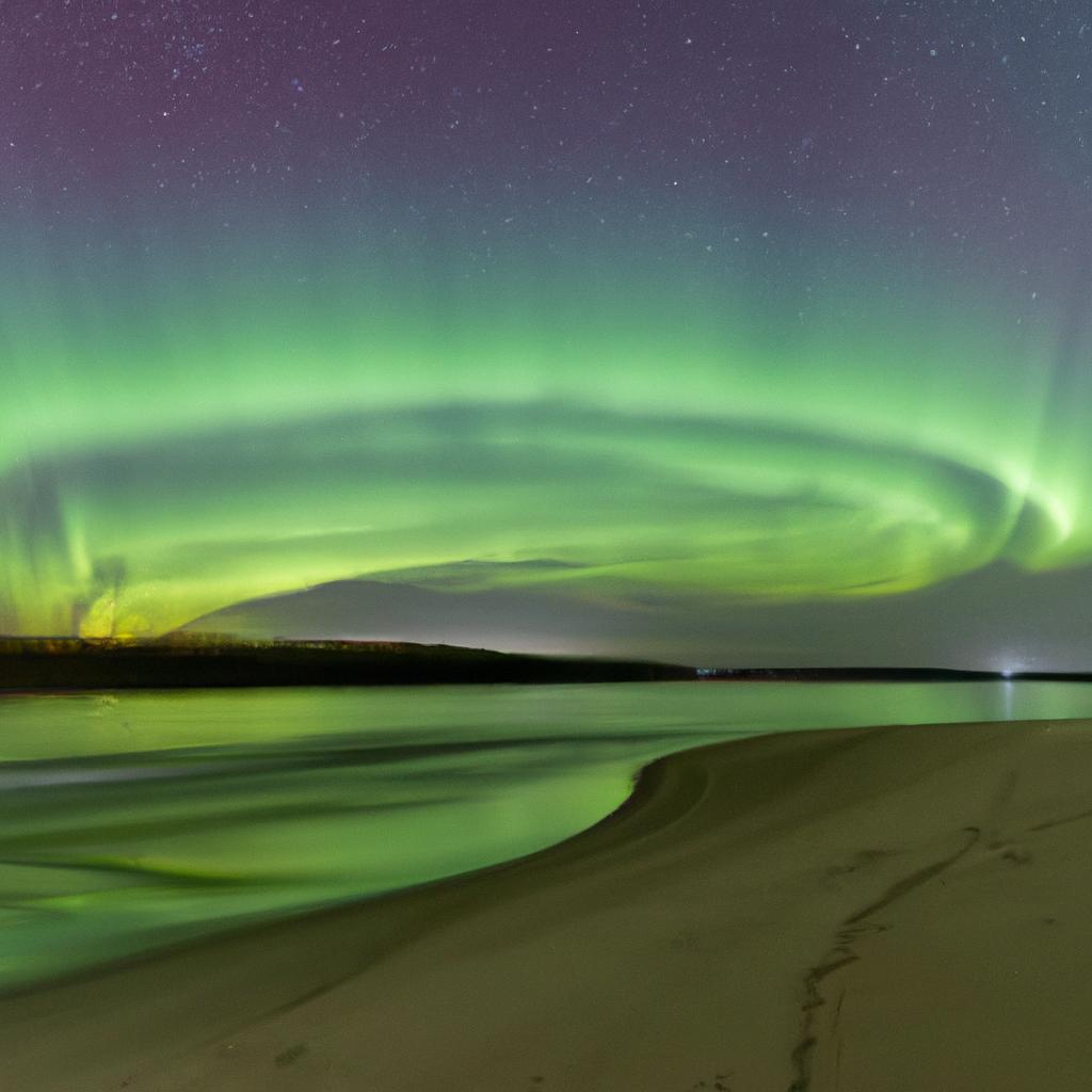 The Northern Lights are a common sighting in the Lena River region of Russia.