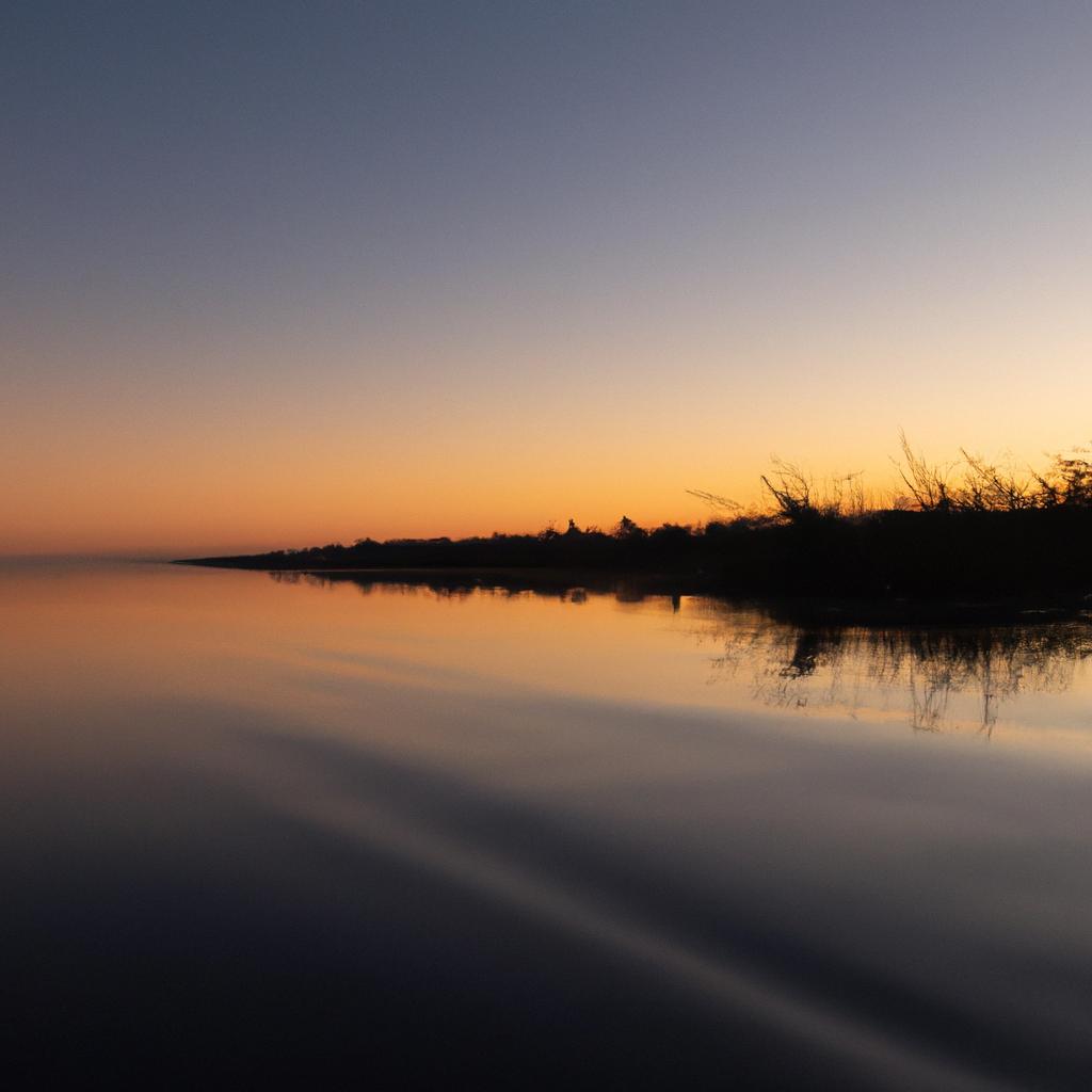 The Ojo Delta Argentina is a peaceful and serene place, especially during the early hours when the sun rises over the horizon.