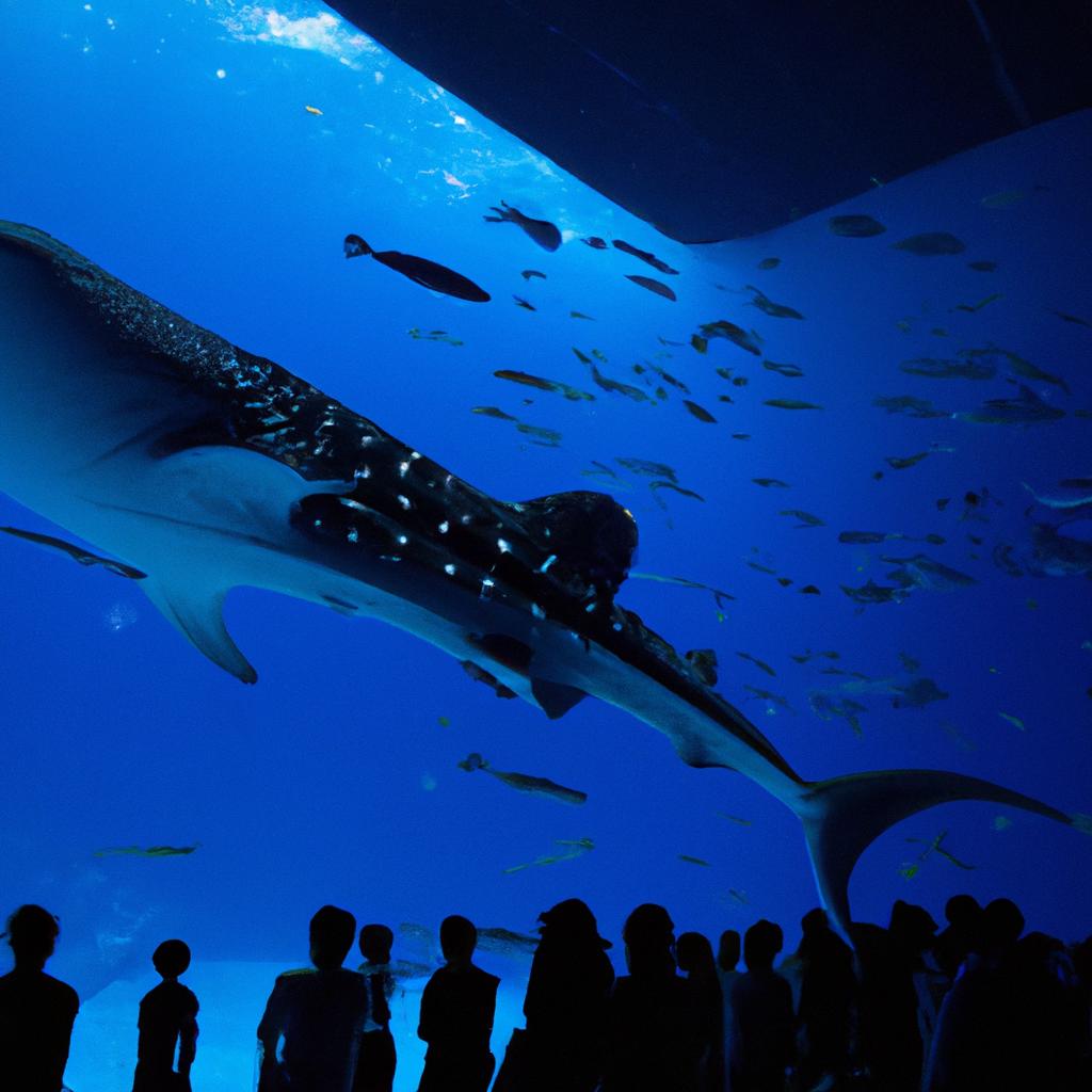 Okinawa Churaumi Aquarium is one of the few places where you can witness the majesty of whale sharks up close.