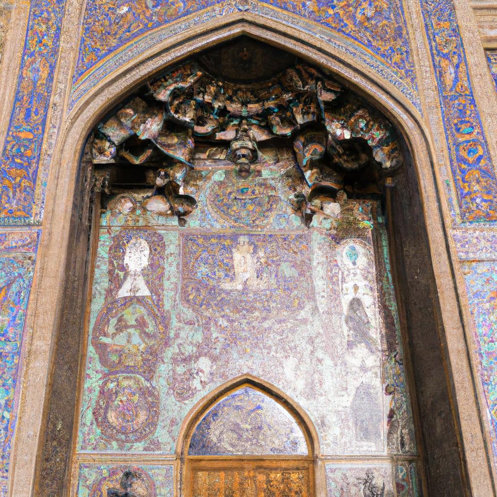 The entrance of the Shiraz Mosque is just as impressive as the interior.