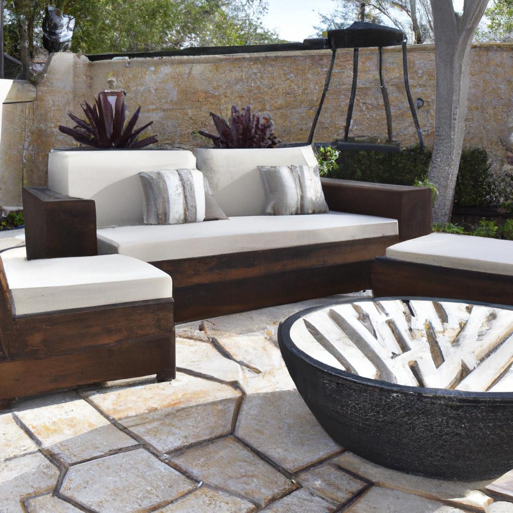 Enjoy the outdoors in style with a Casa Stone patio and cozy seating