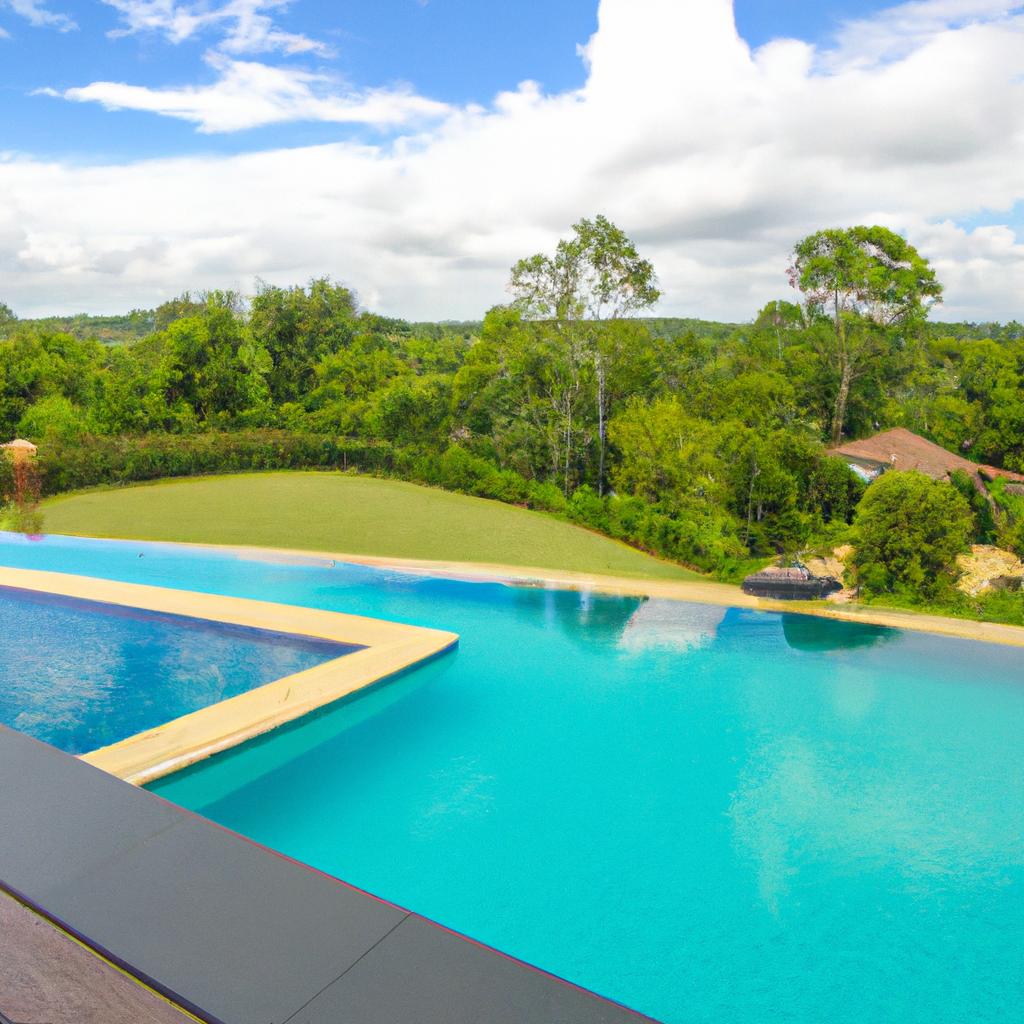 Escape to your own private oasis with Azul Pools' outdoor pool installation