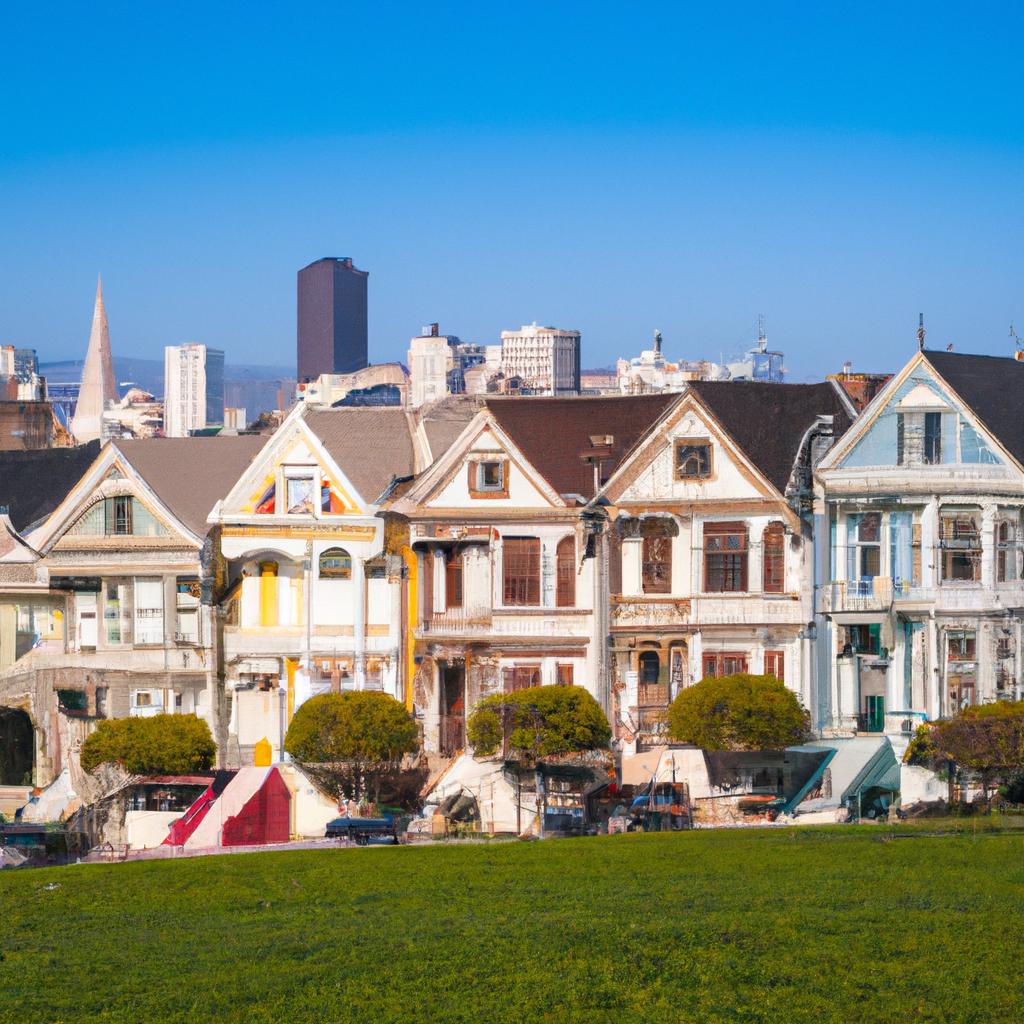 The Painted Ladies are iconic Victorian houses in San Francisco and a popular spot for photos