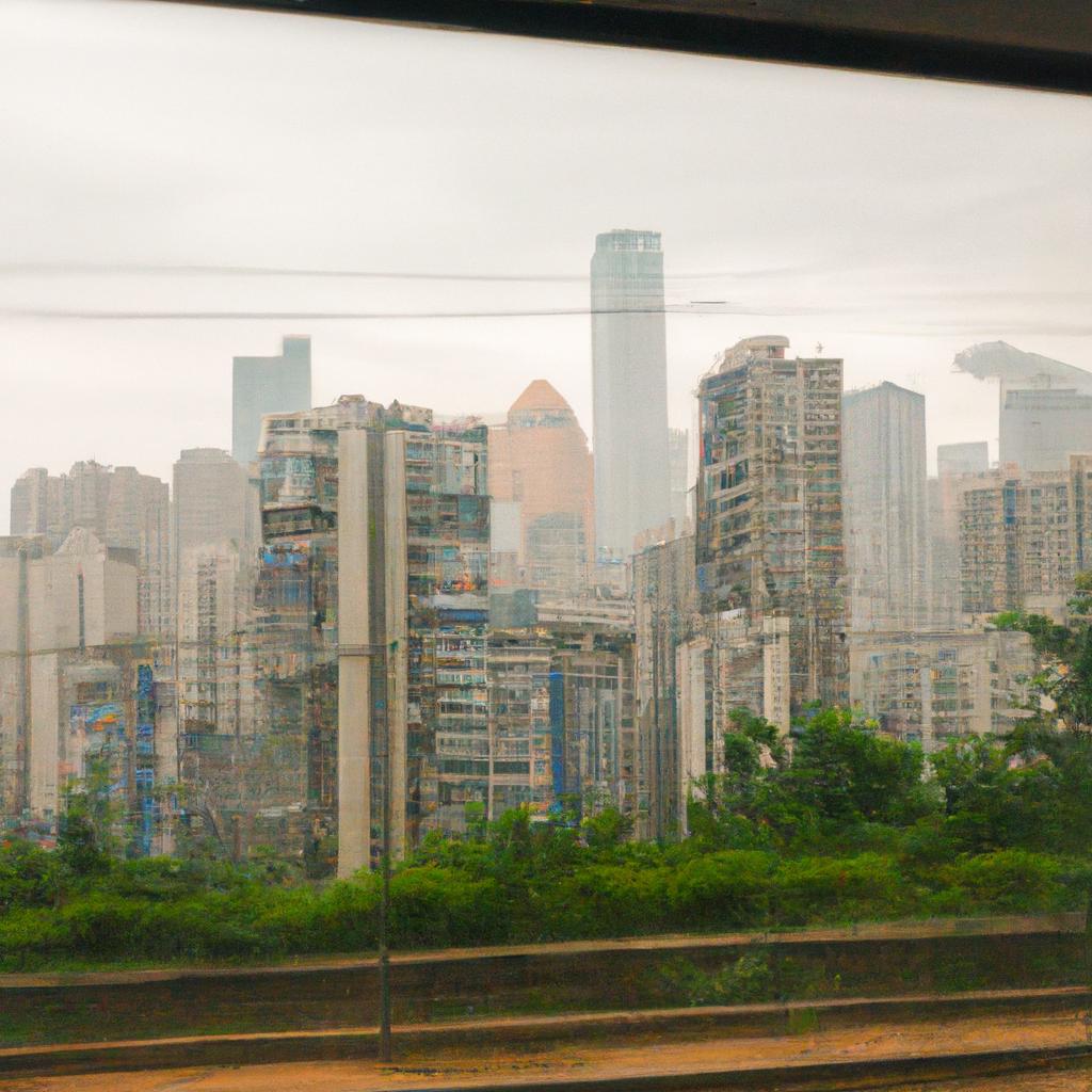 The Chongqing Metro offers stunning views of the city's skyline.