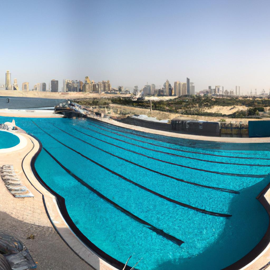 The Deep Dive Dubai's diving pool is a breathtaking sight to behold.