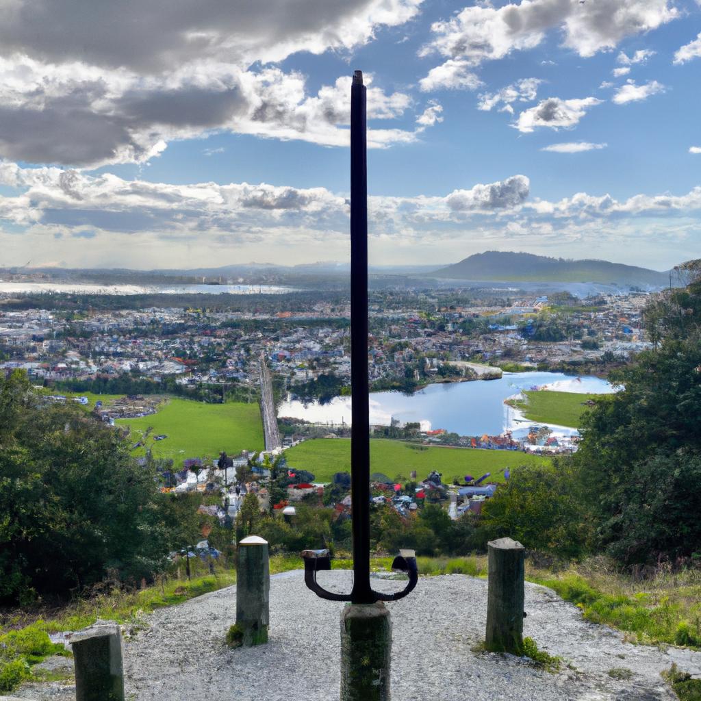 Panoramic view of the Swords of Stavanger and its surroundings