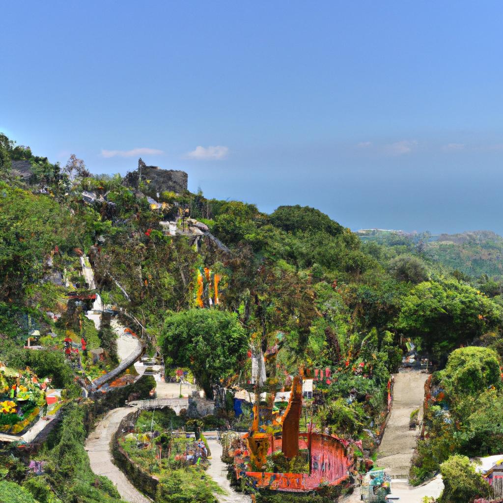The beautiful view of Tarot Garden is a sight to behold, especially during sunset.