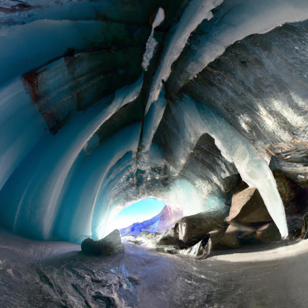 Visitors can take in the stunning views of the world's largest ice cave.