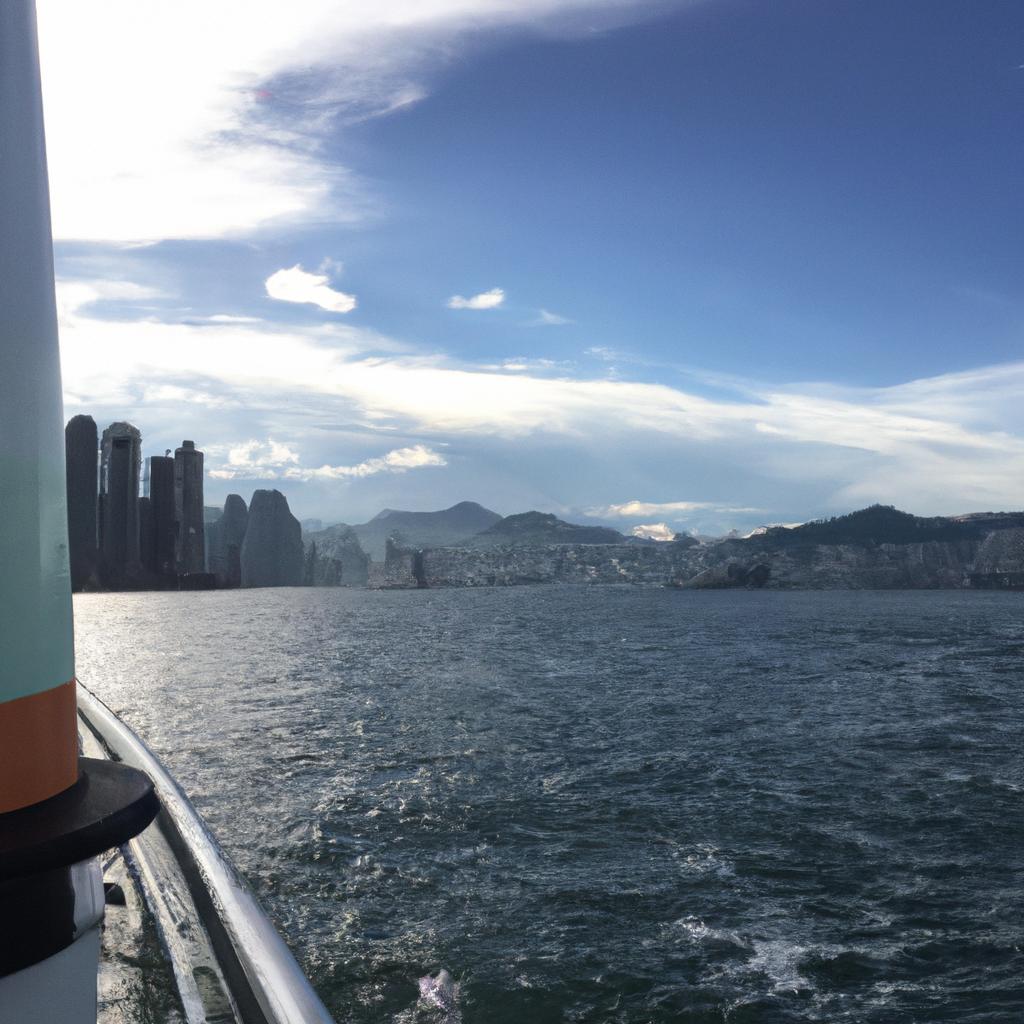 The deck at Jumbo Hong Kong offers a breathtaking panoramic view of Victoria Harbour.