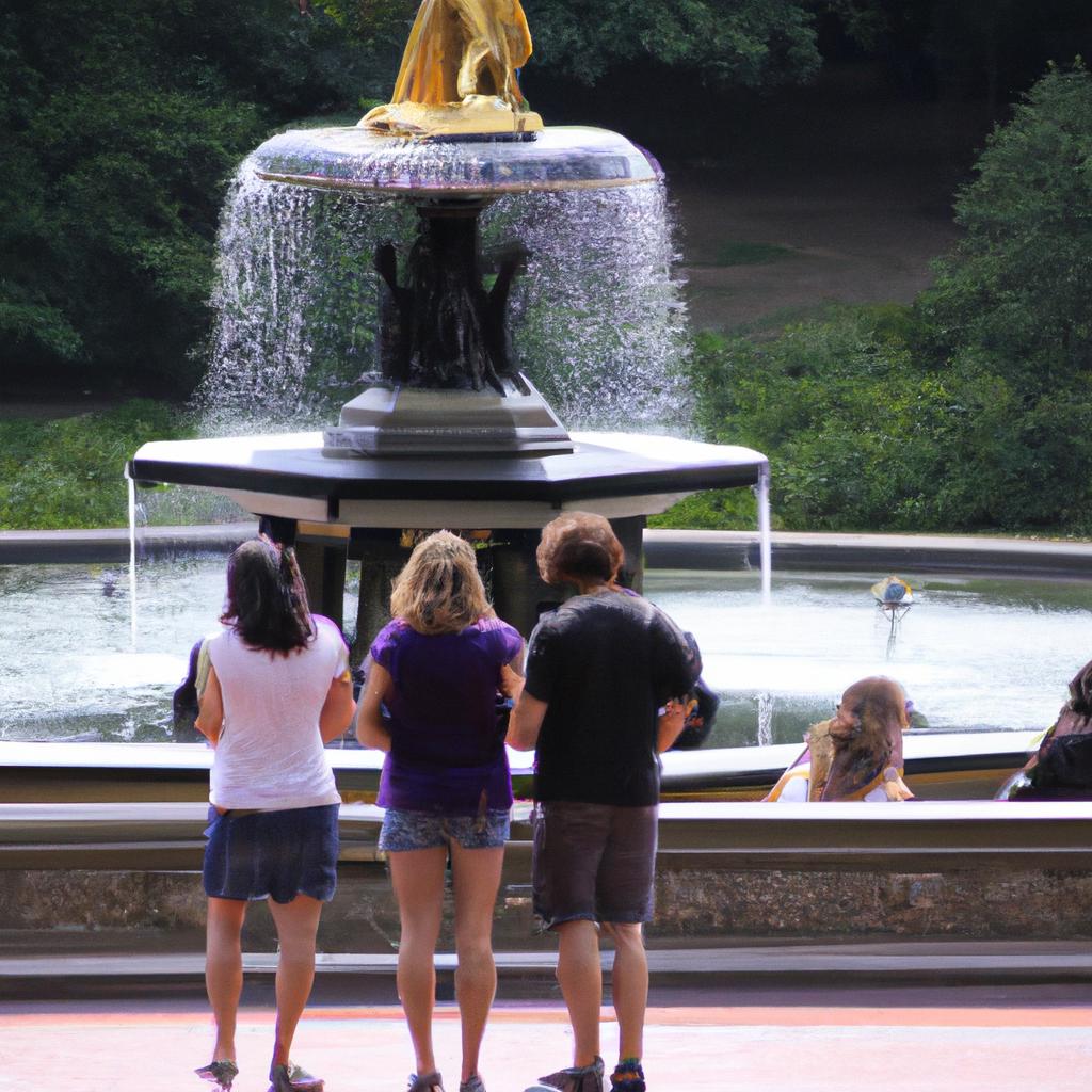 Bethesda Fountain is a must-see attraction of Central Park and a popular spot for photos.