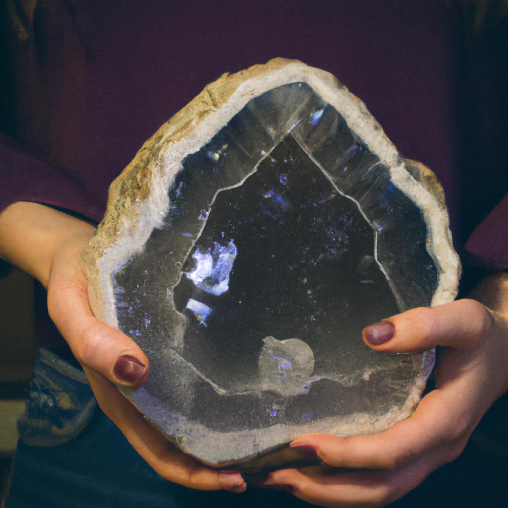 The energy of the crystal world can be felt through the touch of a geode