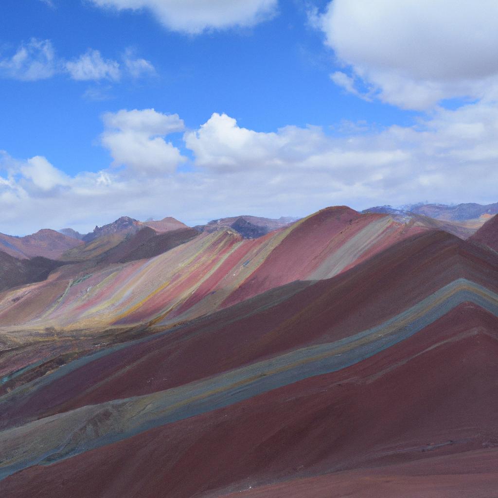 The stunning beauty of Peru's Rainbow Mountains from afar