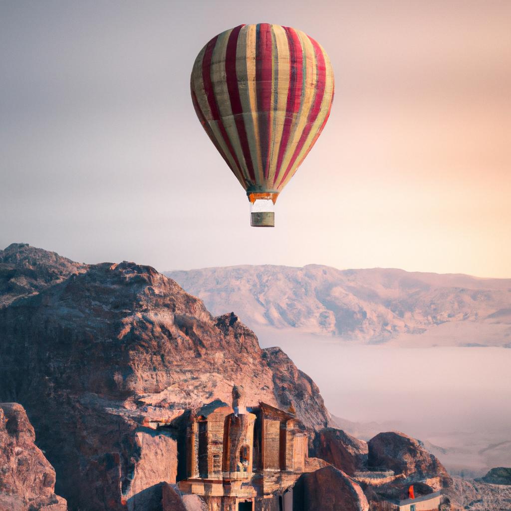 Hot Air Balloon Ride Over Petra at Sunrise