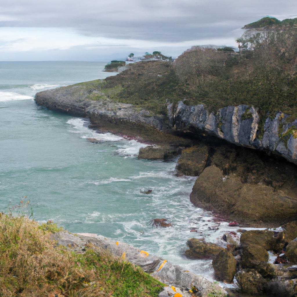The stunning cliffs surrounding Playa de Gulpiyuri are a treat for nature lovers and hikers.